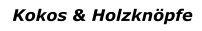 Kokos & Holzknöpfe