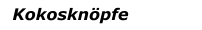 Kokosknöpfe